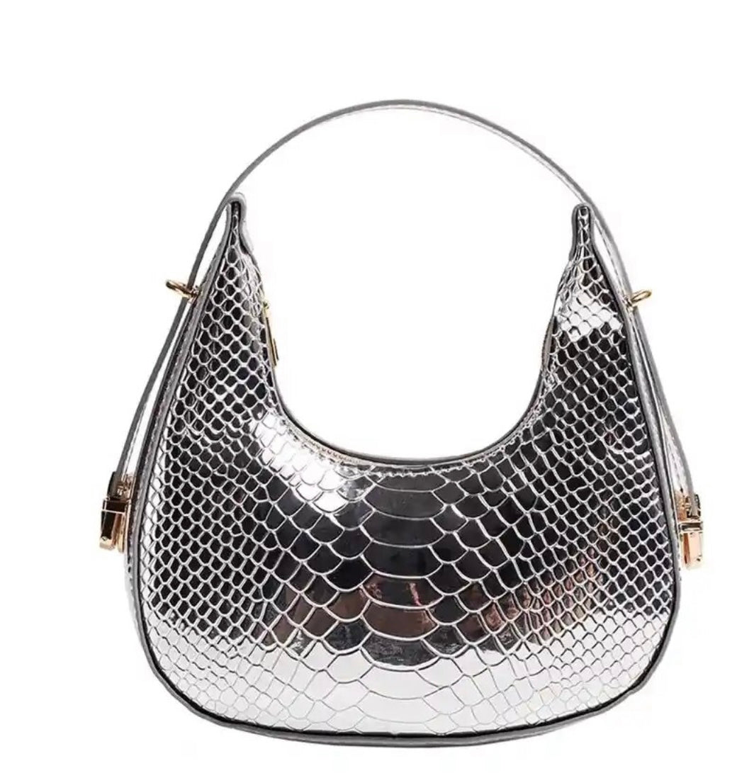 SILVER METALLIC BAG