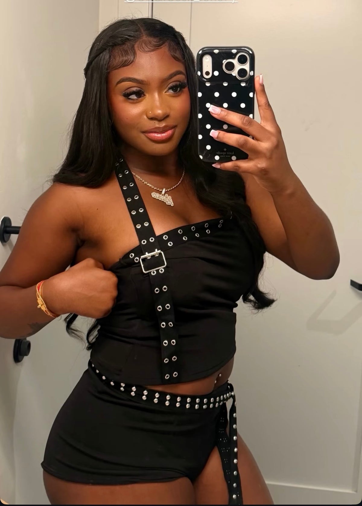 Black One-Shoulder Top