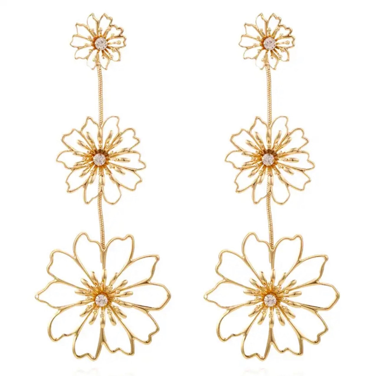 VINTAGE FLOWER EARRINGS