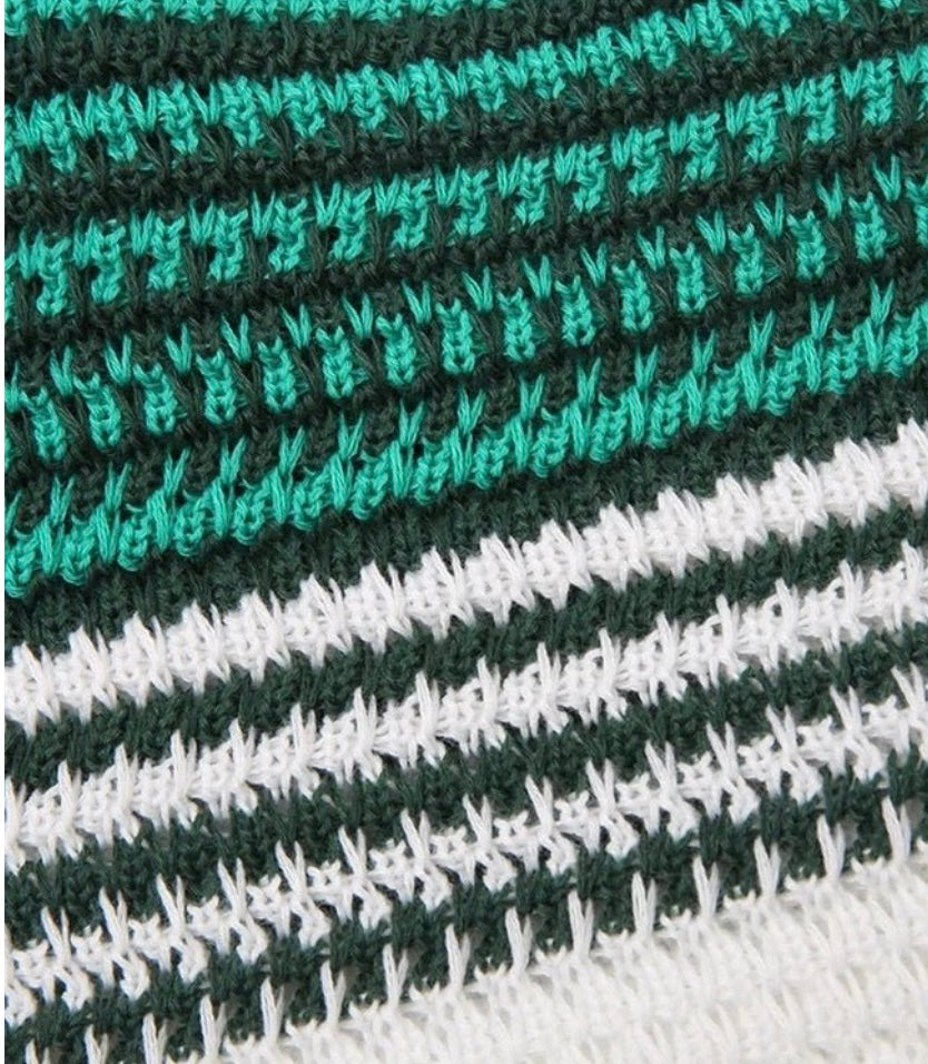 GREEN CROCHET