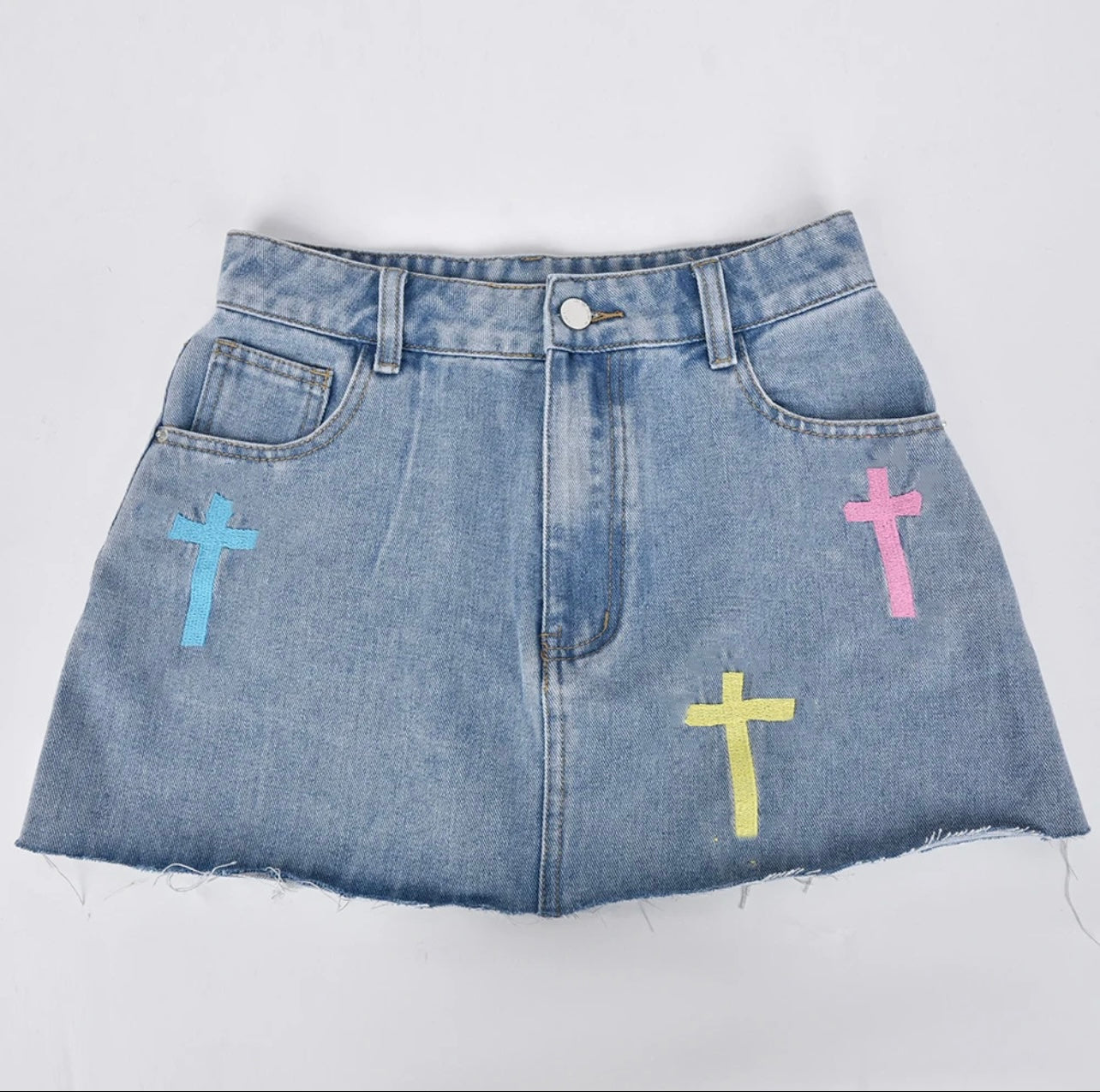 Cross Mini Skirt