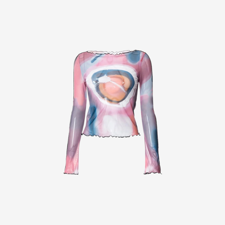 GALAXY PRINT LONG SLEEVE TOP